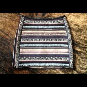 H&M divided aztec print mini skirt